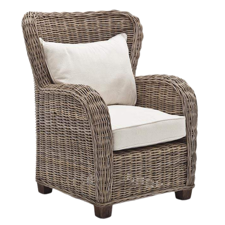 Queen Kubu Rattan Arm Chair | Marcottestyle