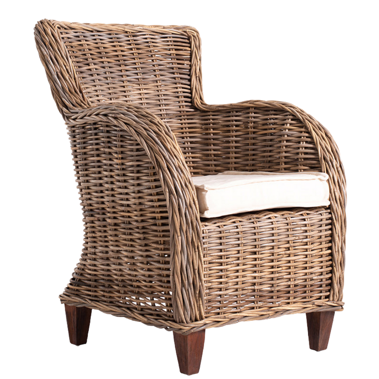 Baron Kubu Rattan Arm Chair | Marcottestyle