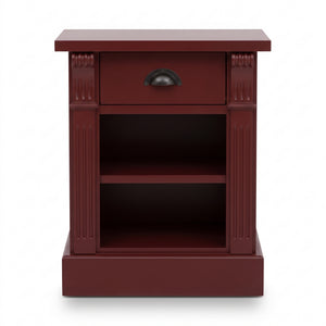 Nightstand - Annecy - Solid Wood - 50 x 33 x 60 cm - Bordeaux