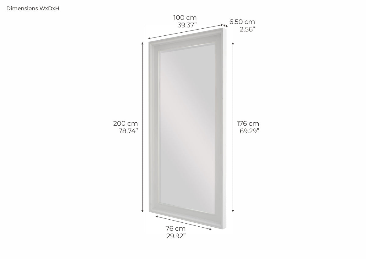 Halifax Grand Mirror - Weiß | Marcottestyle