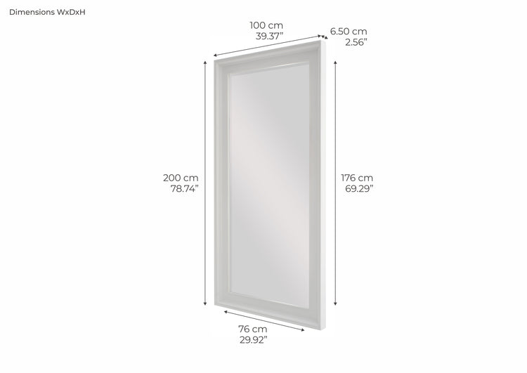 Halifax Grand Mirror - Weiß | Marcottestyle