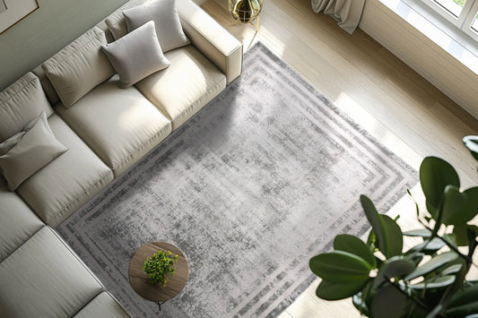 Low-Pile Rug - Alvora Silver