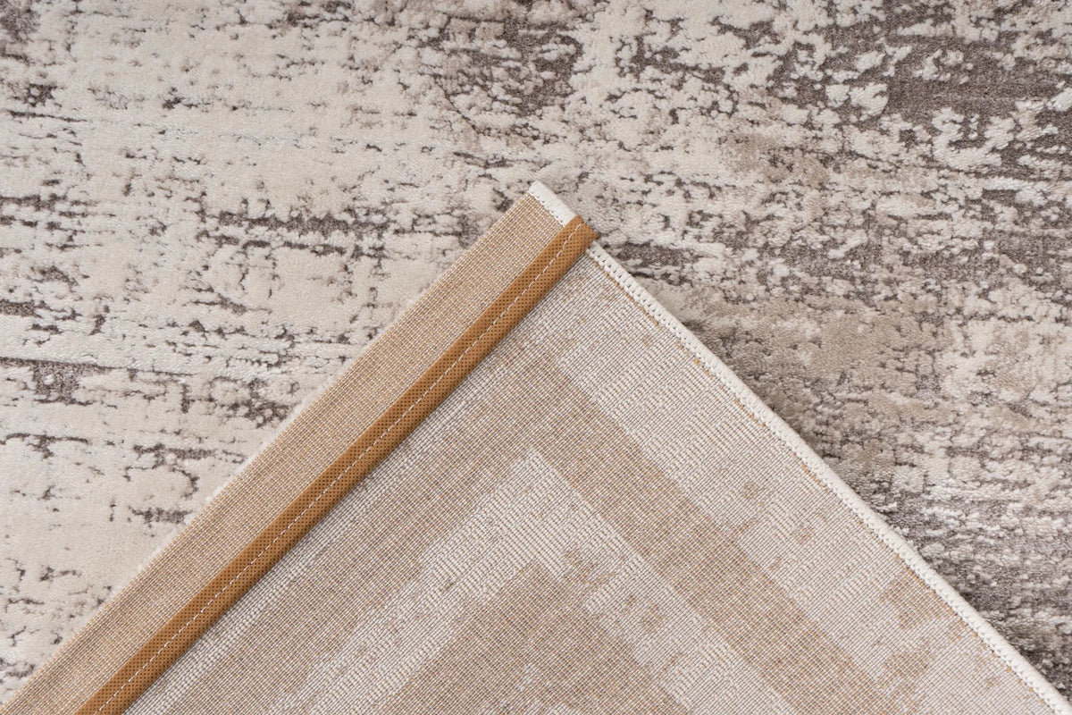 Low-Pile Rug - Alvora Taupe Border