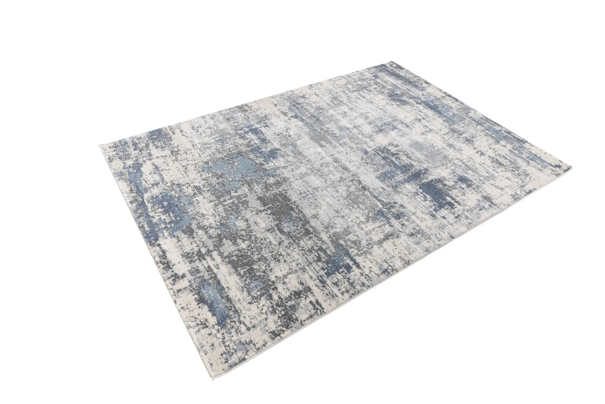 Low-Pile Rug - Alvora Blue Distressed