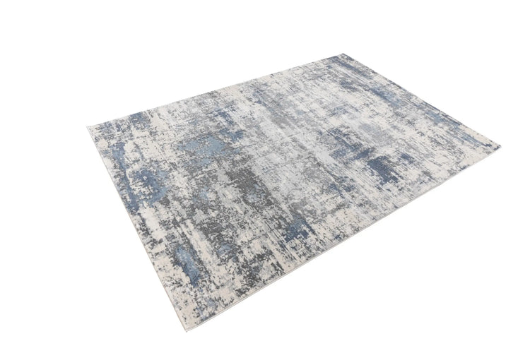 Low-Pile Rug - Alvora Blue Distressed