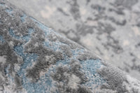 Low-Pile Rug - Alvora Blue Distressed