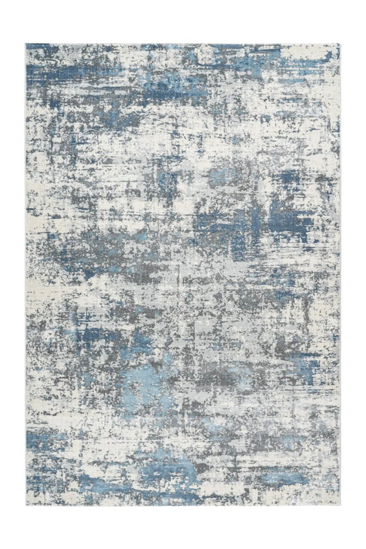Low-Pile Rug - Alvora Blue Distressed