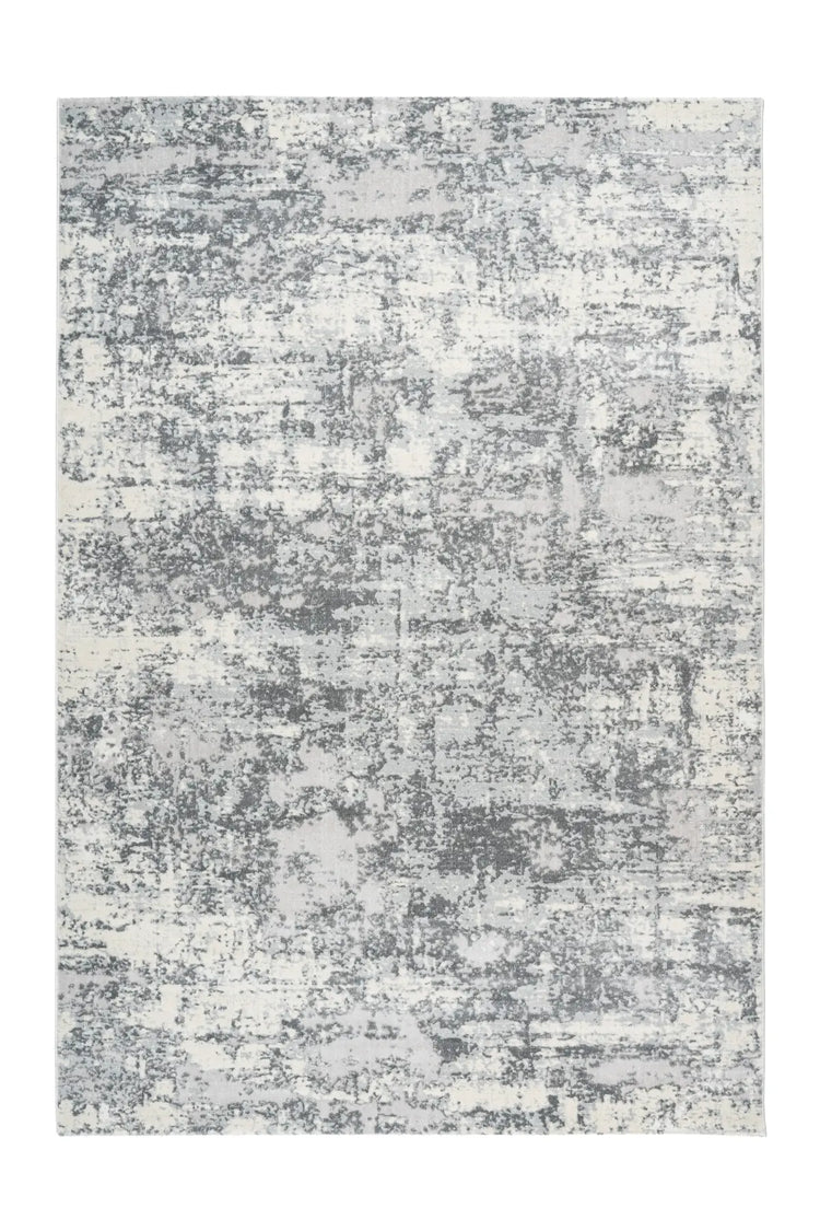 Tapis basse pile - Alvora Argenté Distressed