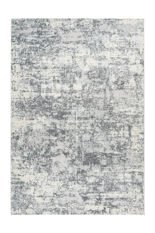 Low-Pile Rug - Alvora Silver Distressed