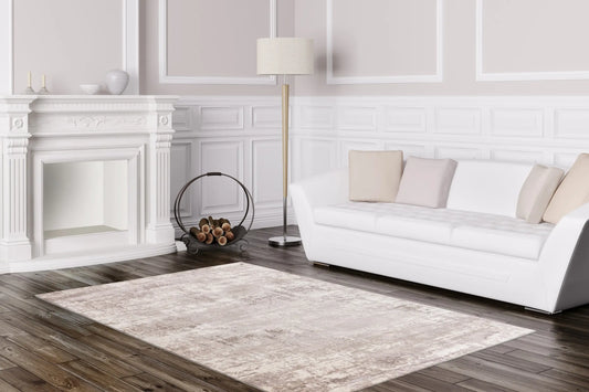 Low-Pile Rug - Alvora Taupe Distressed 3