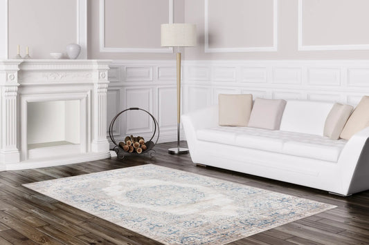 Low-Pile Rug - Alvora Blue