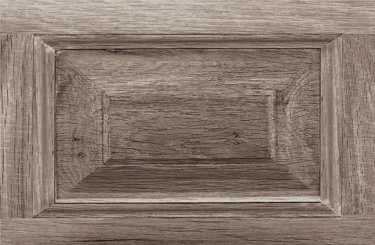Librería Beaumont - Roble Marrón y Gris Cepillado - 310 x 240 cm