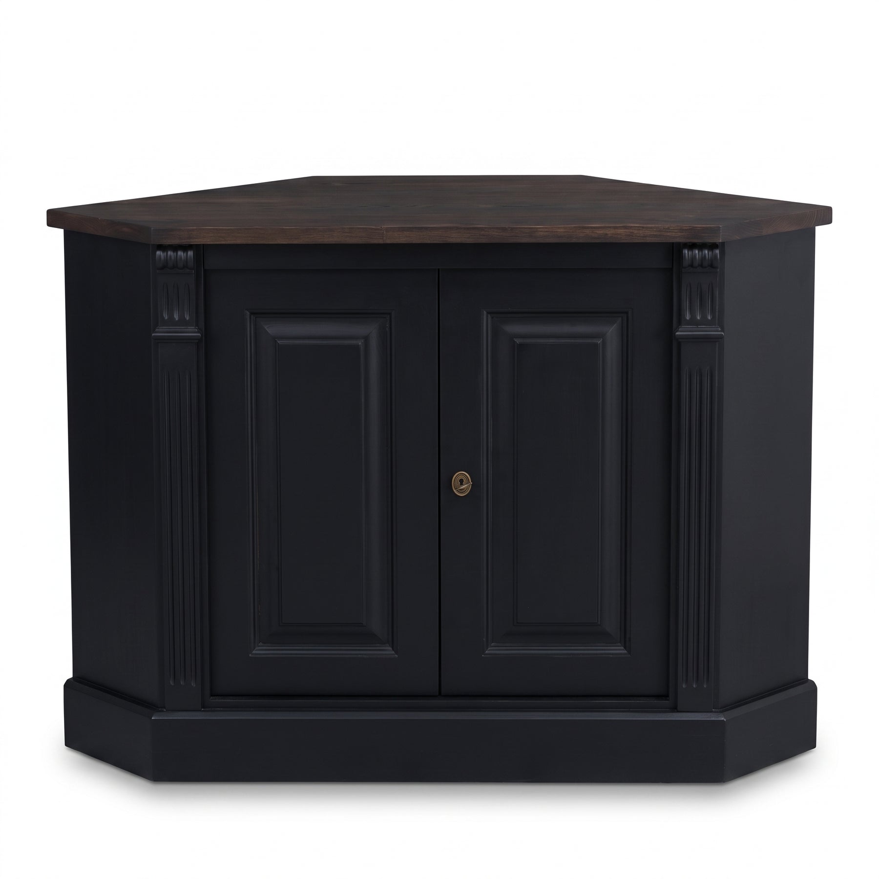 Sideboard Loches in black, front view, 110 x 52 x 78 cm