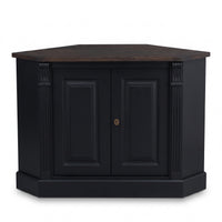 Sideboard Loches in black, front view, 110 x 52 x 78 cm
