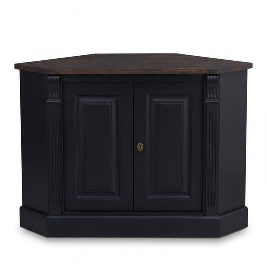 Sideboard Loches in black, front view, 110 x 52 x 78 cm