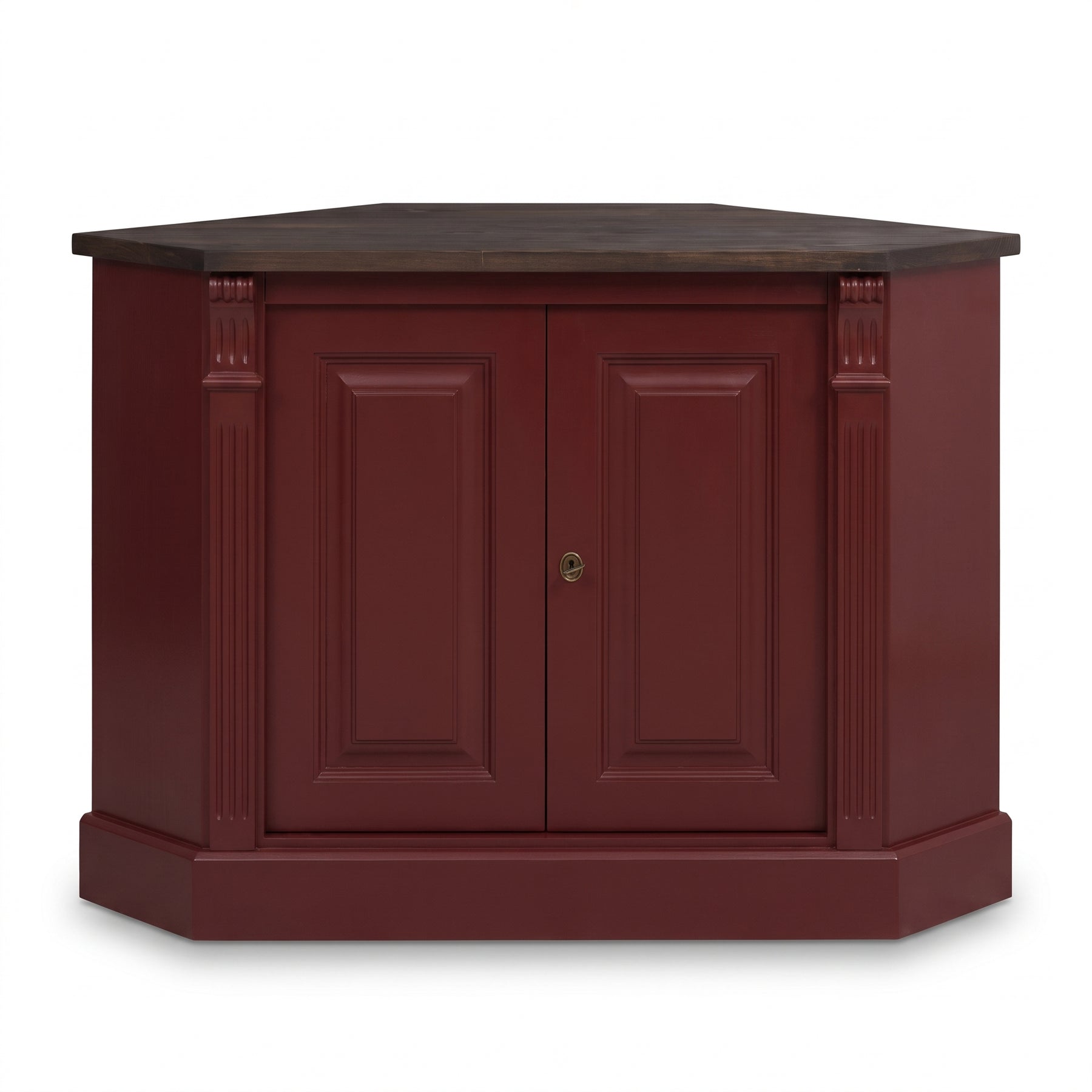 Sideboard Loches in bordeaux, front view, 110 x 52 x 78 cm