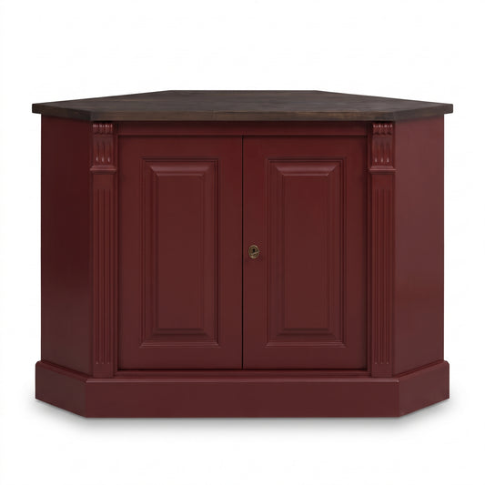 Sideboard Loches in bordeaux, front view, 110 x 52 x 78 cm