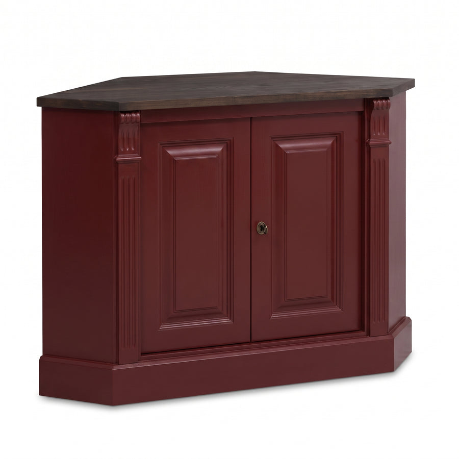 Sideboard Loches in bordeaux, three-quarter view from the front left, 110 x 52 x 78 cm