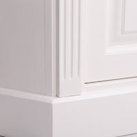 Sideboard Loches in white, close-up of the finish and construction, 110 x 52 x 78 cm