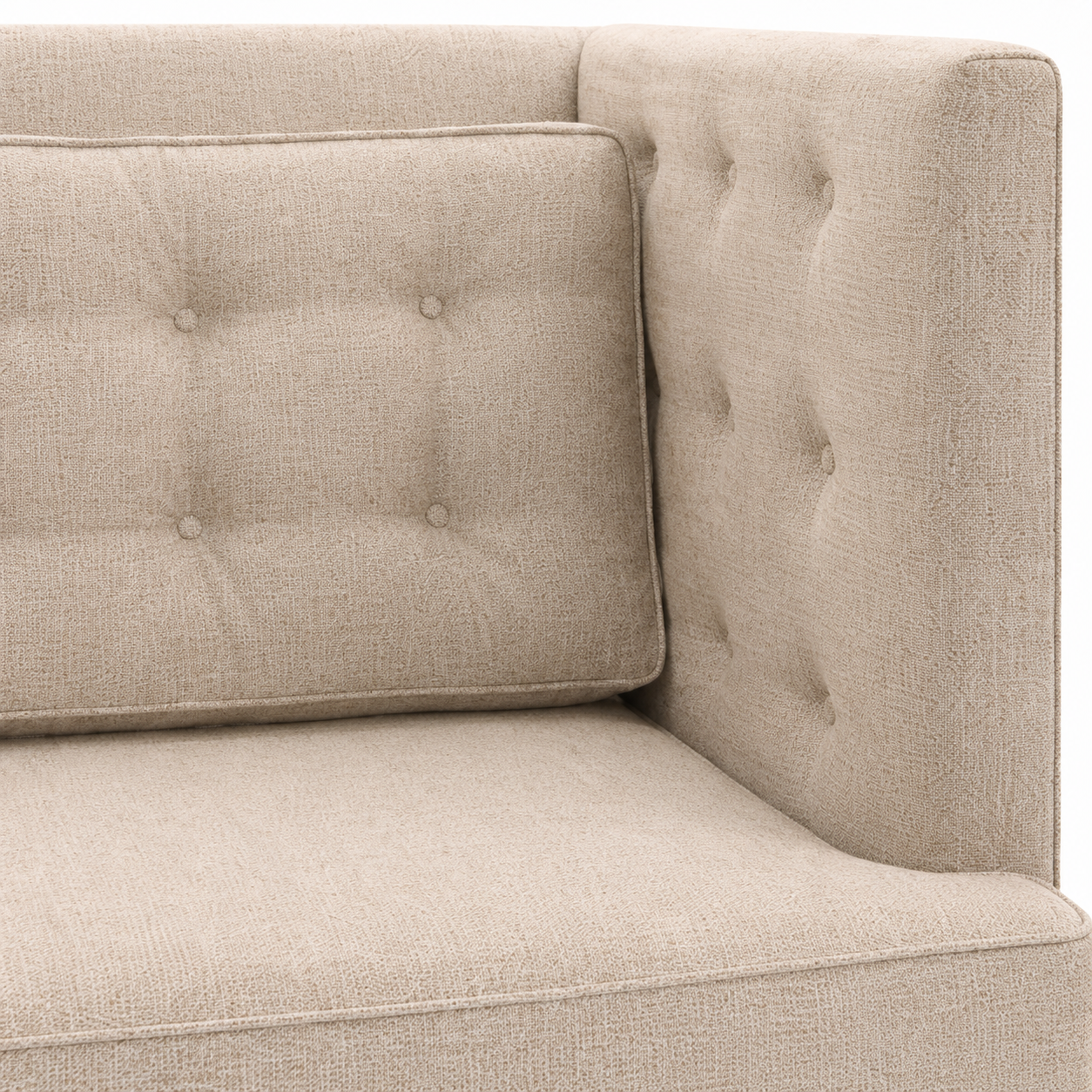 Sofa Sitzbank Breitling - Beige - 165 x 89 x 92 cm
