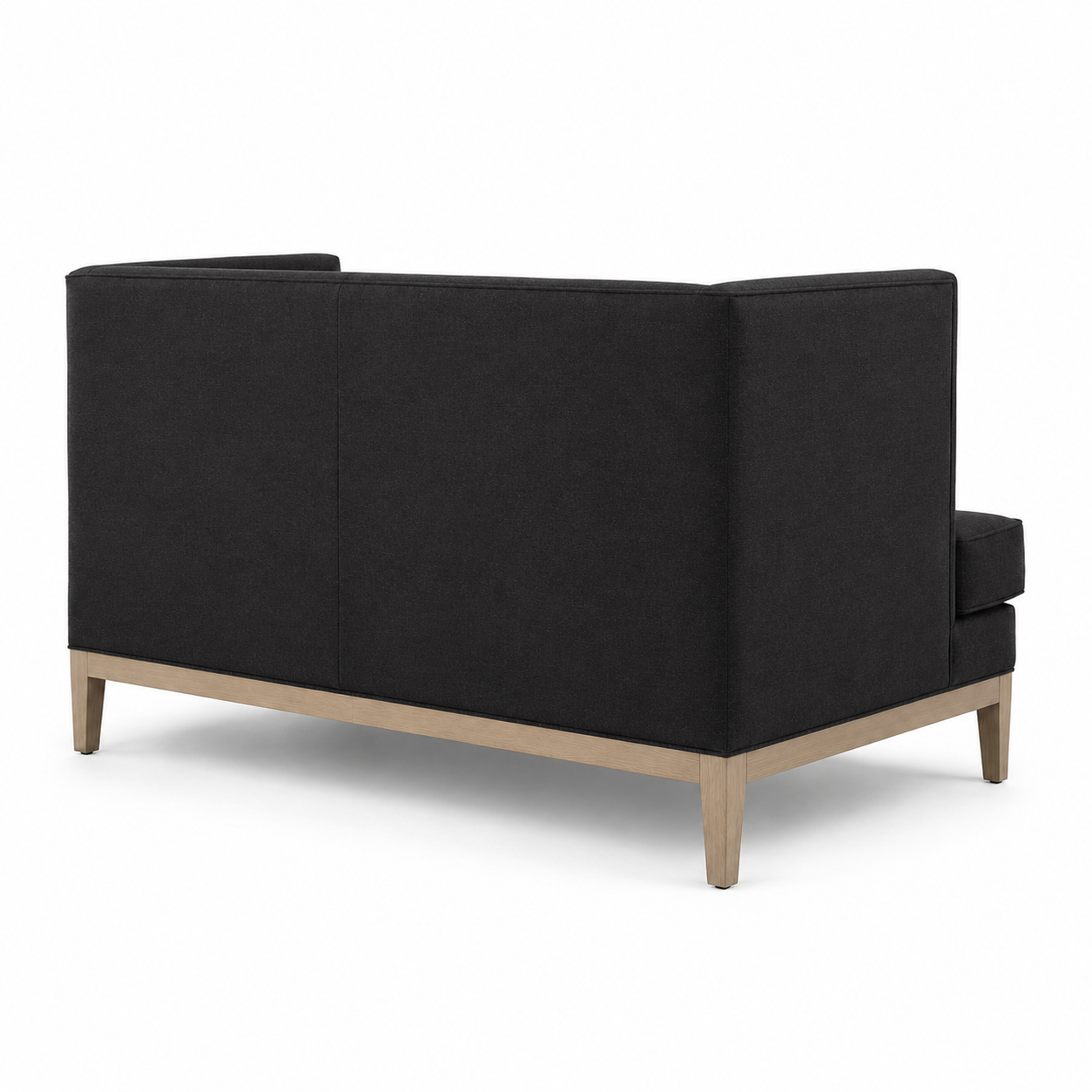Sofa Sitzbank Breitling - Schwarz - 165 x 89 x 92 cm