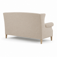 Sofa Sitzbank Crombach - 2 Sitzer - Beige - 140x70x74 cm - Fully Customizable