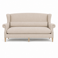 Sofa Sitzbank Crombach - 2 Sitzer - Beige - 140x70x74 cm - Fully Customizable