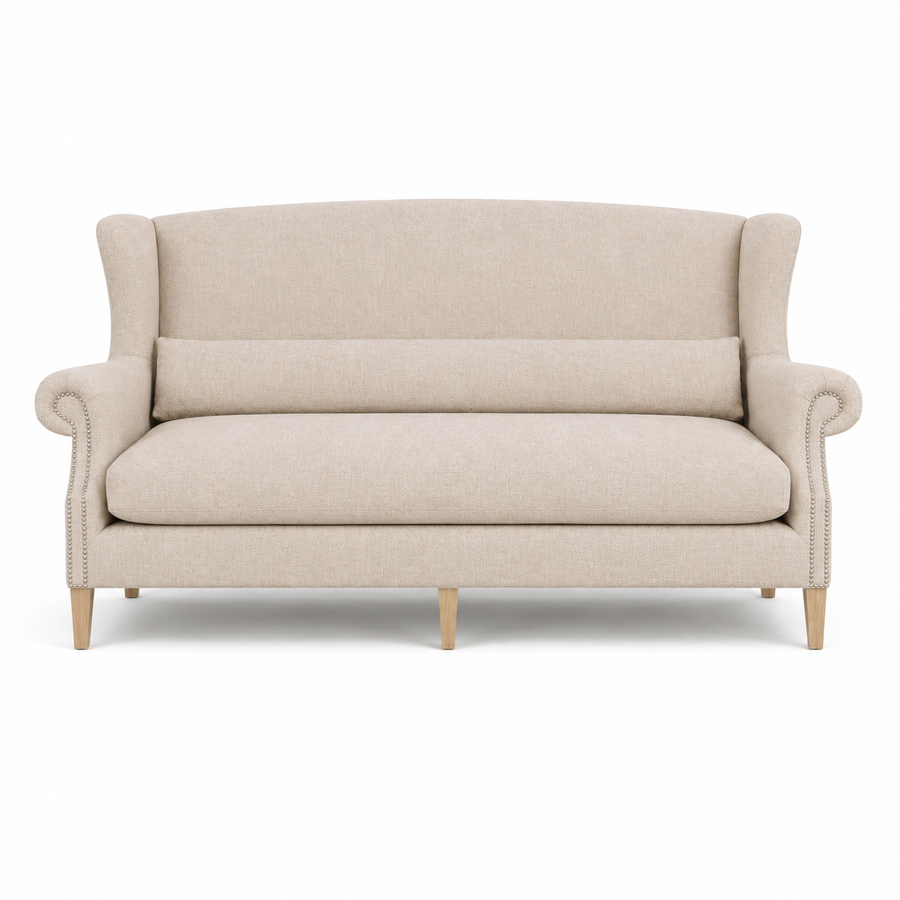 Sofa Sitzbank Crombach - 2 Sitzer - Beige - 140x70x74 cm - Fully Customizable