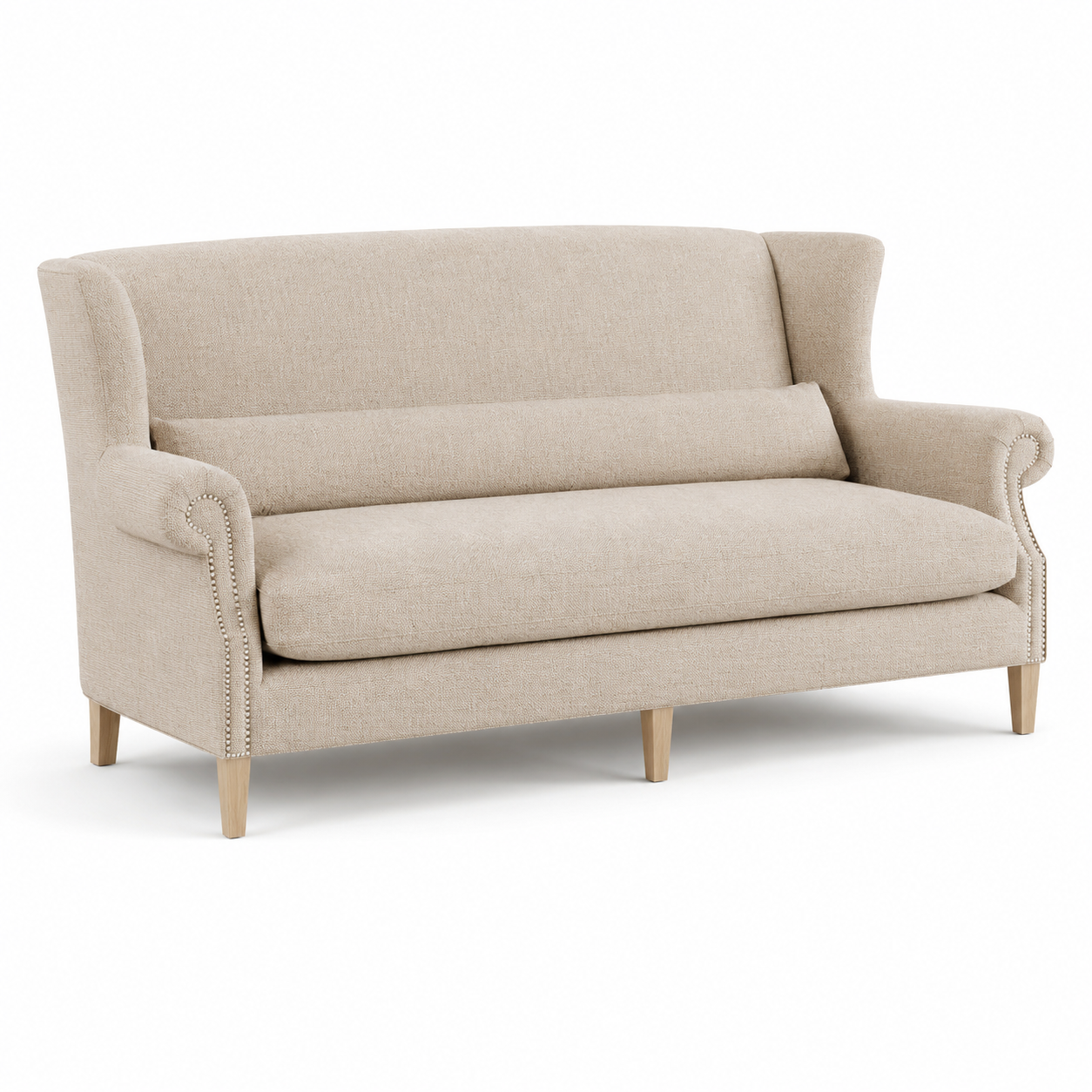 Sofa Sitzbank Crombach - 2 Sitzer - Beige - 140x70x74 cm - Fully Customizable