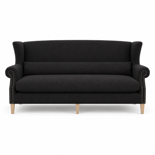Crombach 2-seater sofa bench in black