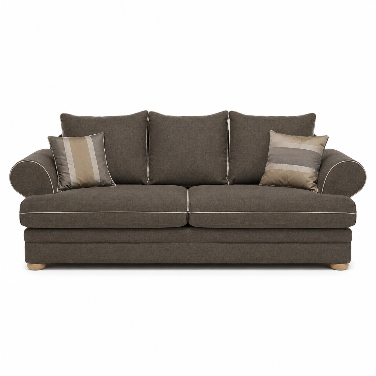 Canapé Berkley - 2 places - Marron - Modular Country Style Canapé - 230x98x80cm