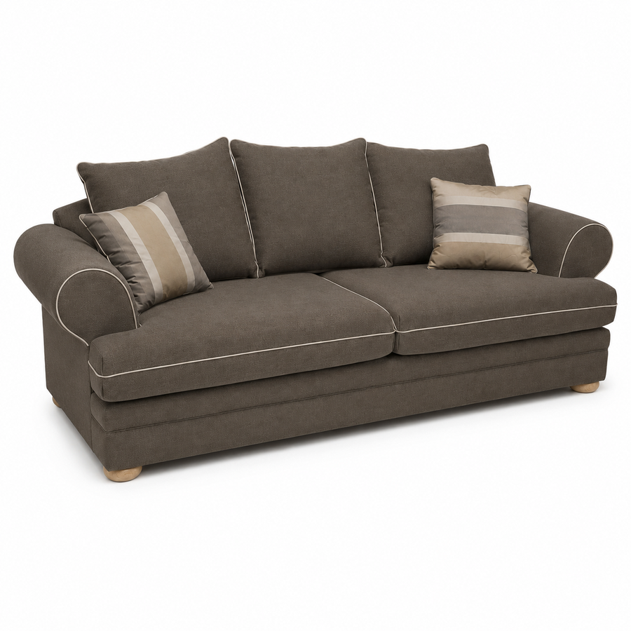 Canapé Berkley - 2 places - Marron - Modular Country Style Canapé - 230x98x80cm
