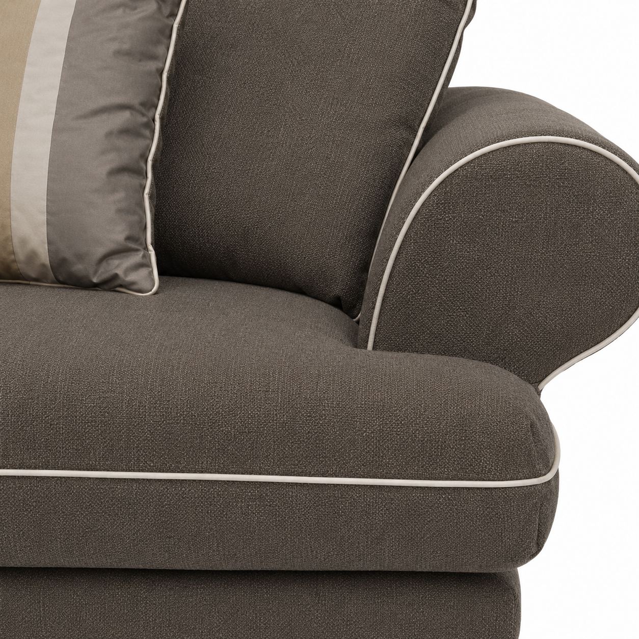 Canapé Berkley - 2 places - Marron - Modular Country Style Canapé - 230x98x80cm