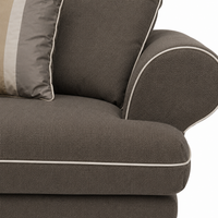 Canapé Berkley - 2 places - Marron - Modular Country Style Canapé - 230x98x80cm