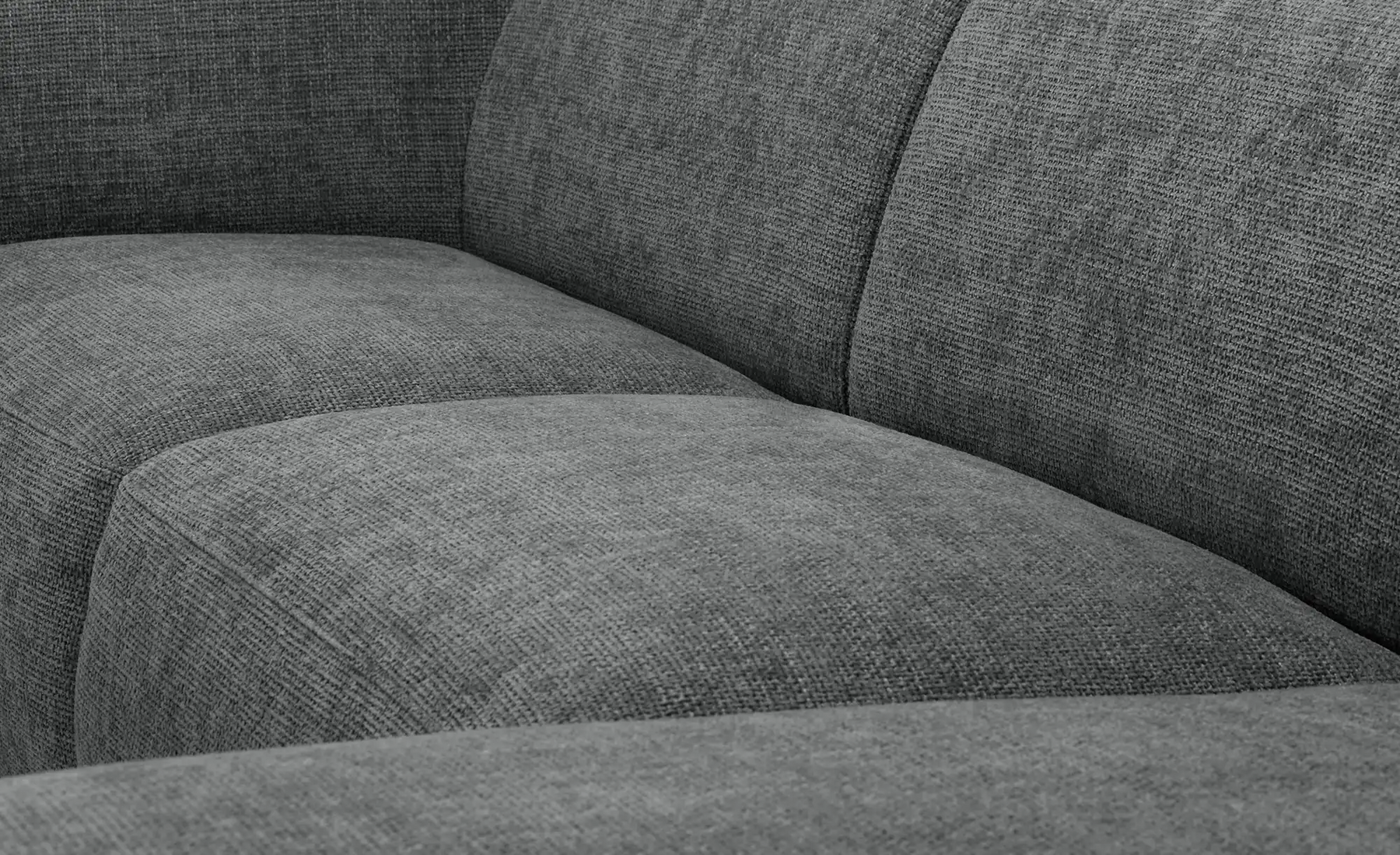 Sofa Cavallo - Black Fabric Corner Sofa 280×152cm