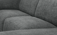 Sofa Cavallo - Black Fabric Corner Sofa 280×152cm