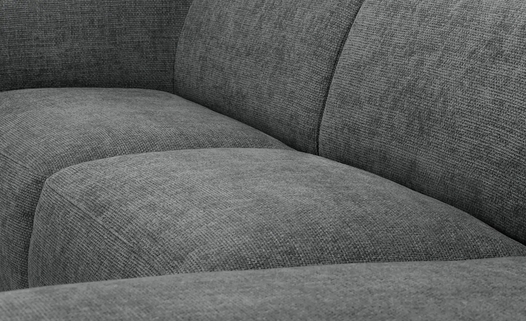 Sofa Cavallo - Black Fabric Corner Sofa 280×152cm | Marcottestyle