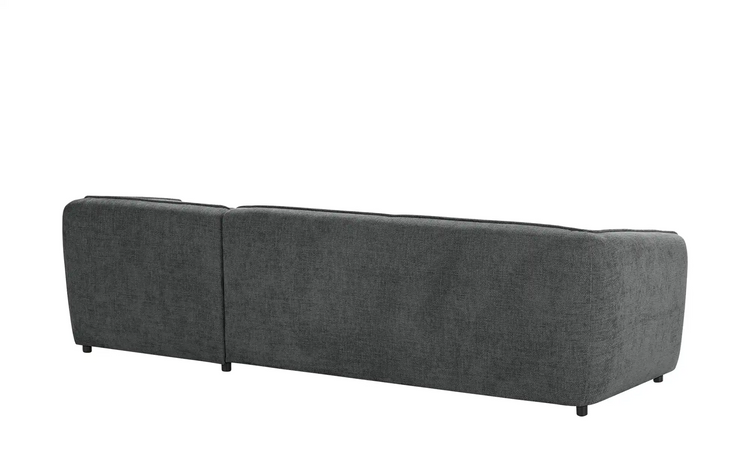 Sofa Cavallo - Black Fabric Corner Sofa 280×152cm | Marcottestyle