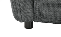 Sofa Cavallo - Black Fabric Corner Sofa 280×152cm