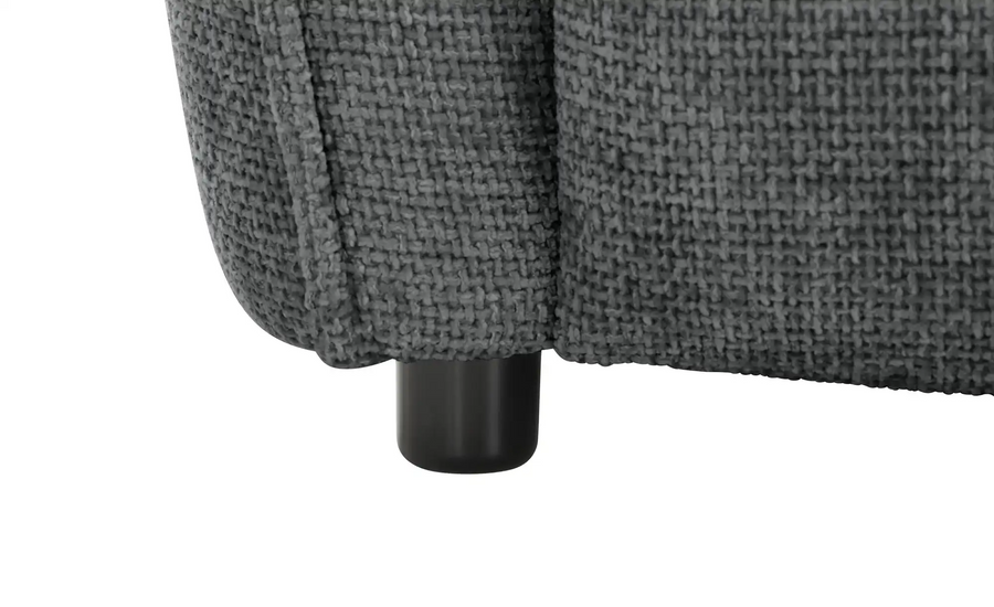 Sofa Cavallo - Black Fabric Corner Sofa 280×152cm