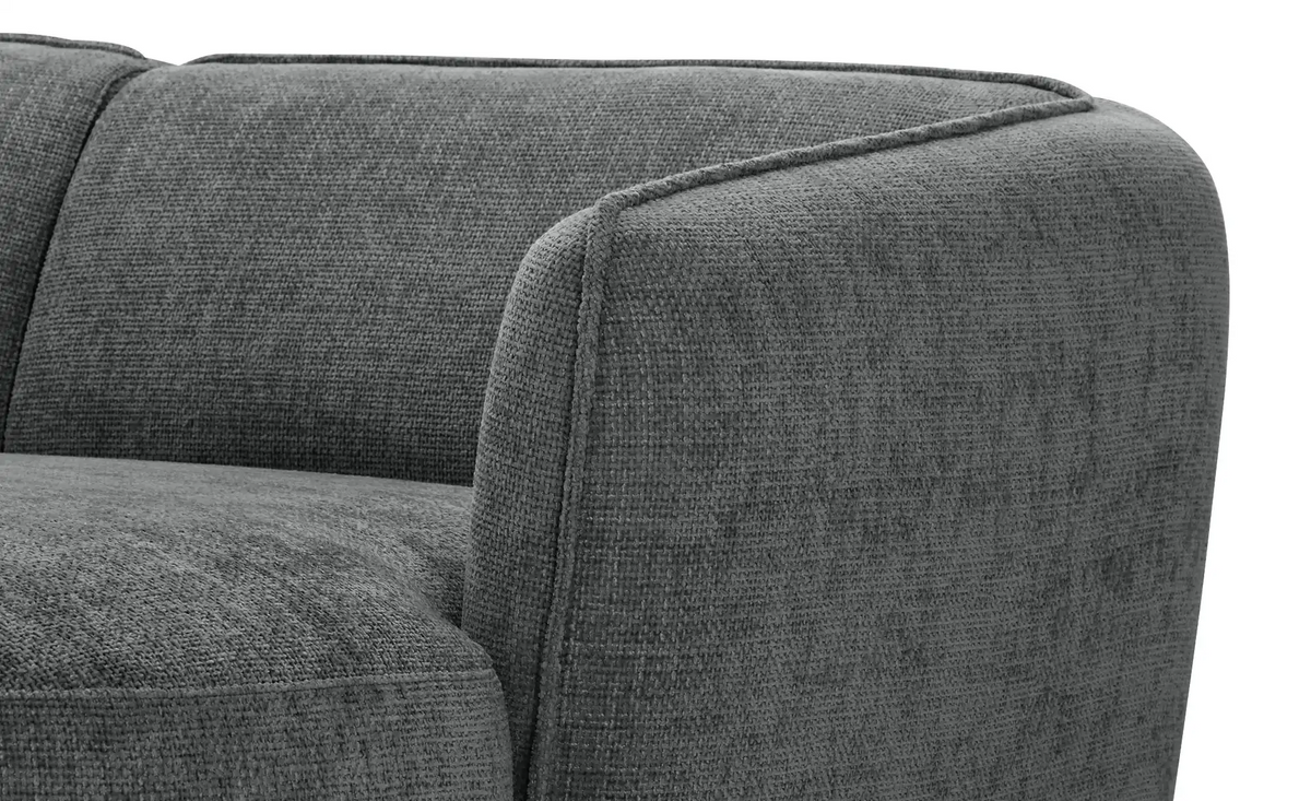 Sofa Cavallo - Black Fabric Corner Sofa 280×152cm | Marcottestyle