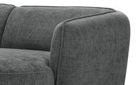 Sofa Cavallo - Black Fabric Corner Sofa 280×152cm