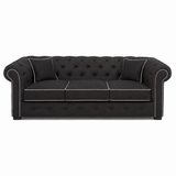 Schwarz mit white piping