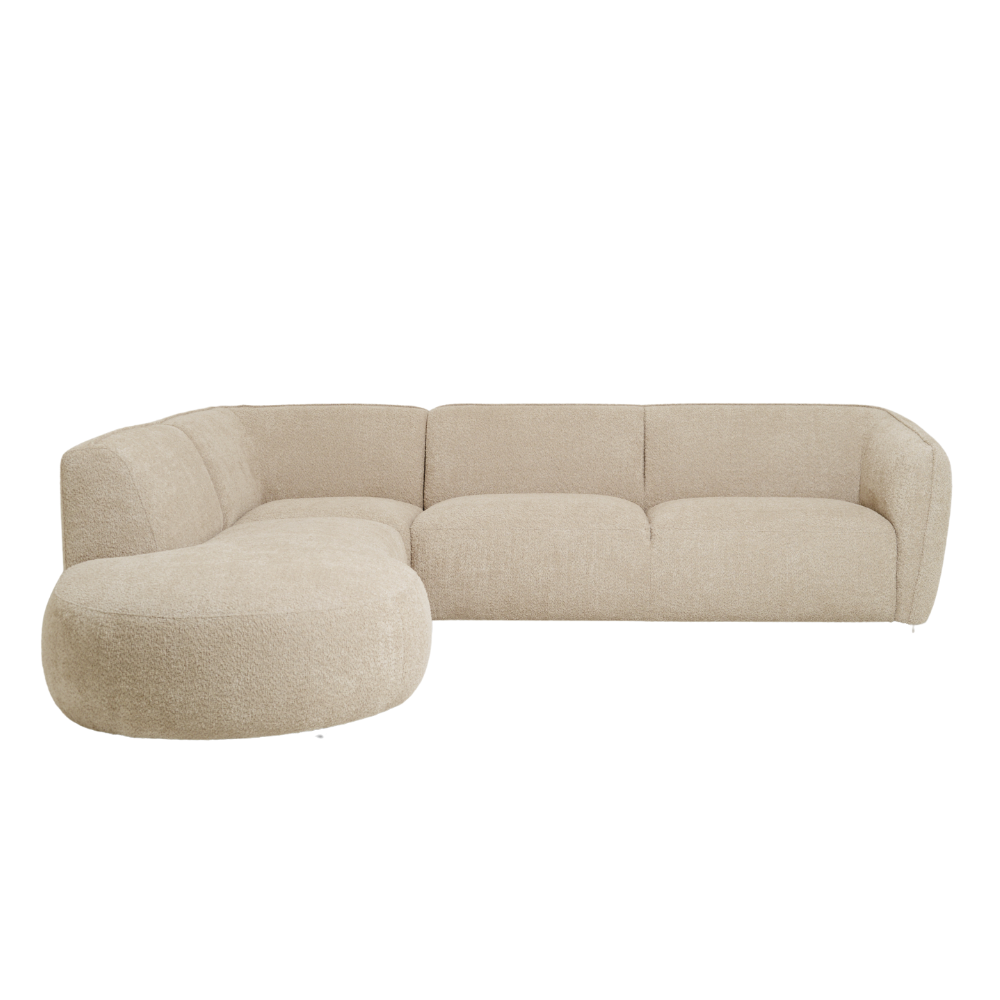 Sofa Elora – Anthology Beige Modern Curved Corner Sofa 273×250 cm | Marcottestyle
