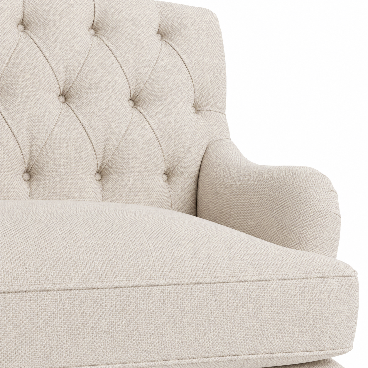 Sofa Henry - Braun - 195 x 92 x 87 cm - Country Style - Customizable