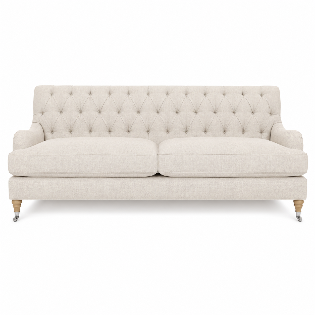 Sofa Henry - Braun - 195 x 92 x 87 cm - Country Style - Customizable