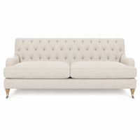 Sofa Henry - Braun - 195 x 92 x 87 cm - Country Style - Customizable