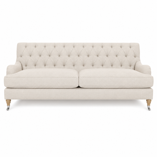 Sofa Henry - Braun - 195 x 92 x 87 cm - Country Style - Customizable