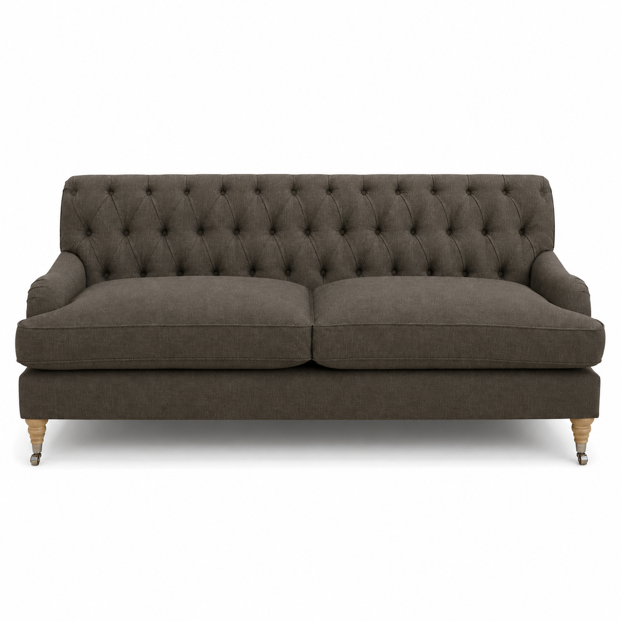 Bank Henry - Bruin - 195 x 92 x 87 cm - Landelijke stijl - Aanpasbaar