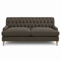 Bank Henry - Bruin - 195 x 92 x 87 cm - Landelijke stijl - Aanpasbaar